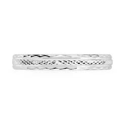 Alliance argent 925 diamanté 3 mm