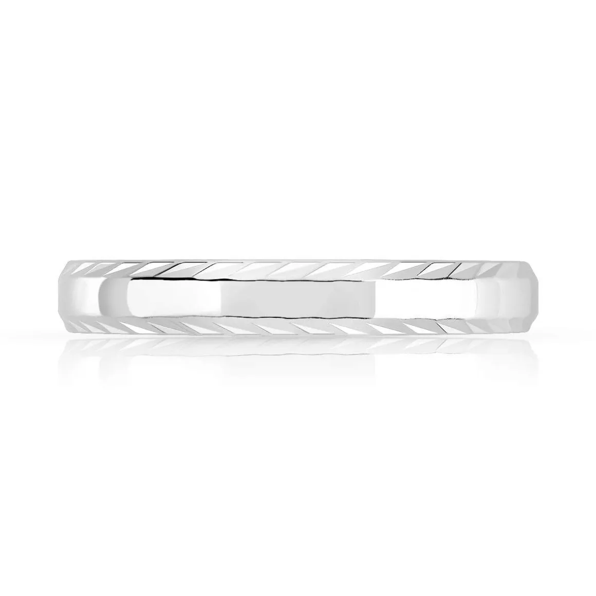 Alliance argent 925 diamanté 3 mm