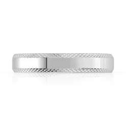 Alliance argent 925 diamanté 4 mm