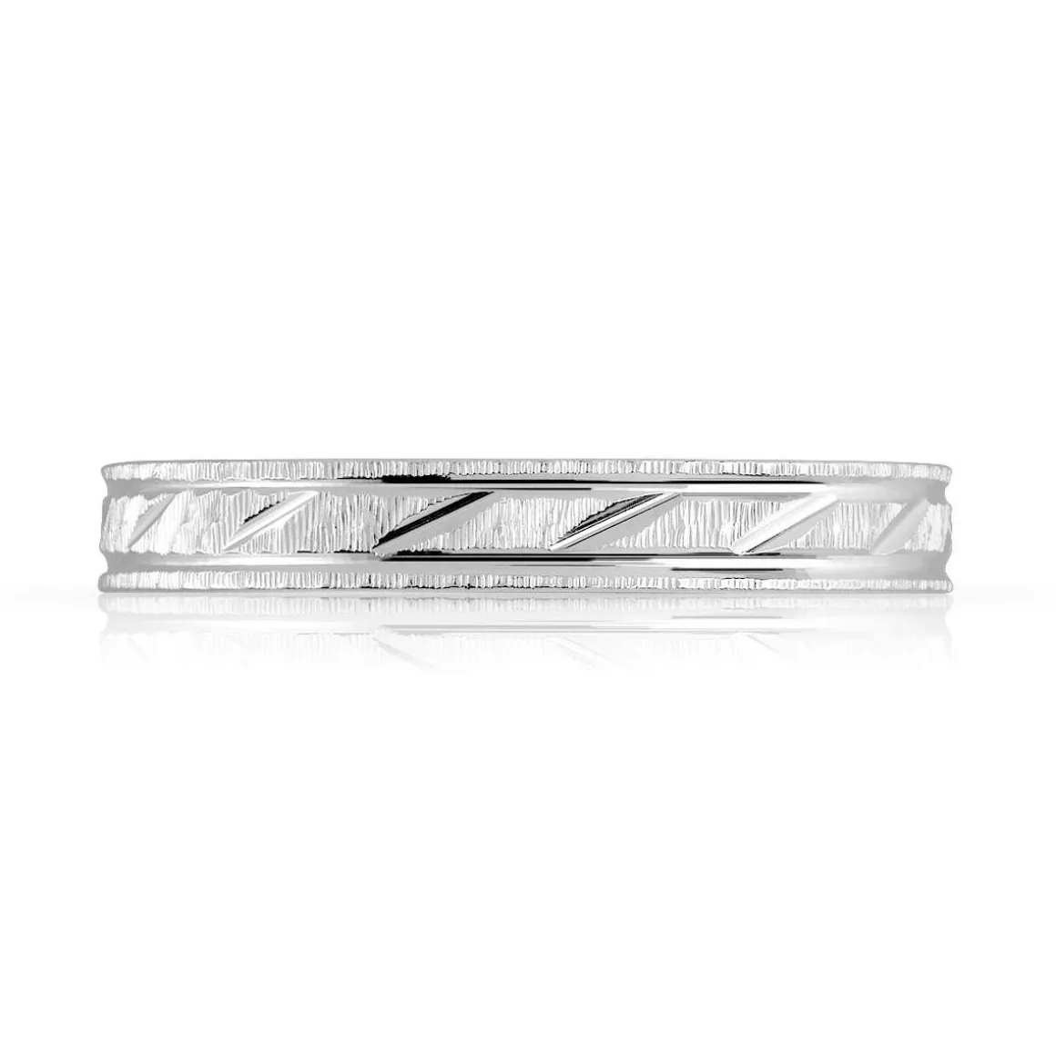 Alliance argent 925 diamanté 3 mm