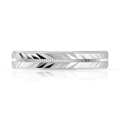 Alliance argent 925 diamanté 4 mm
