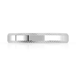 Alliance argent 925 diamanté 3 mm