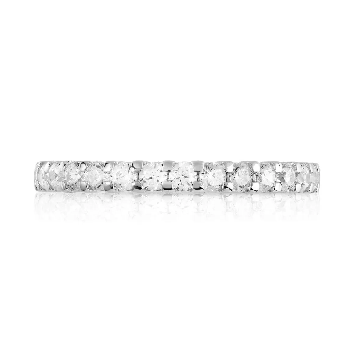 Alliance argent 925 zirconias tour complet
