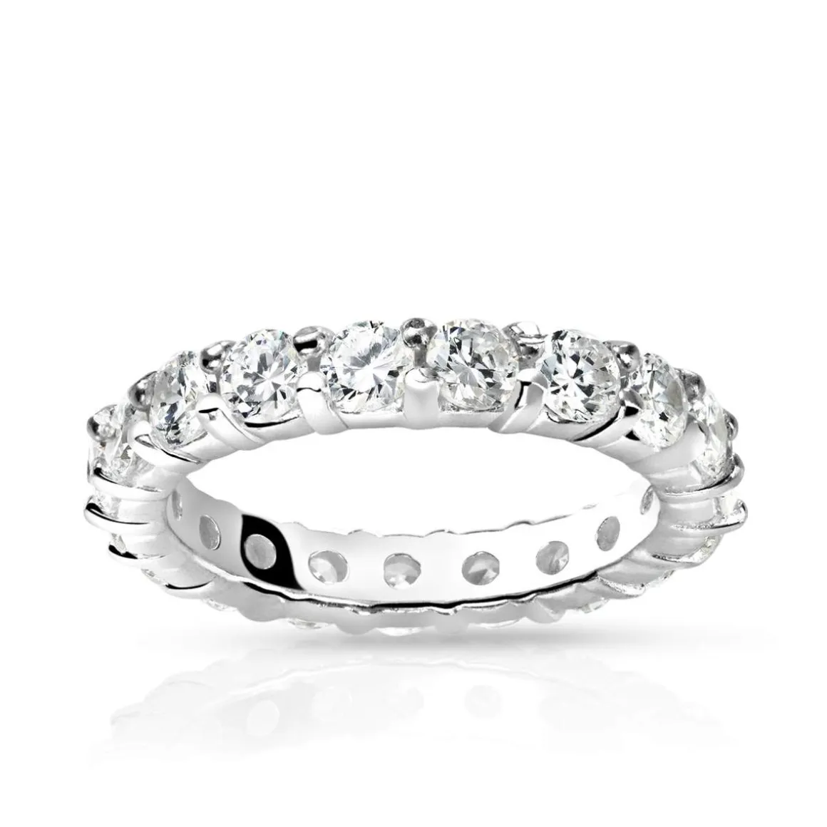 Alliance argent 925 zirconias tour complet