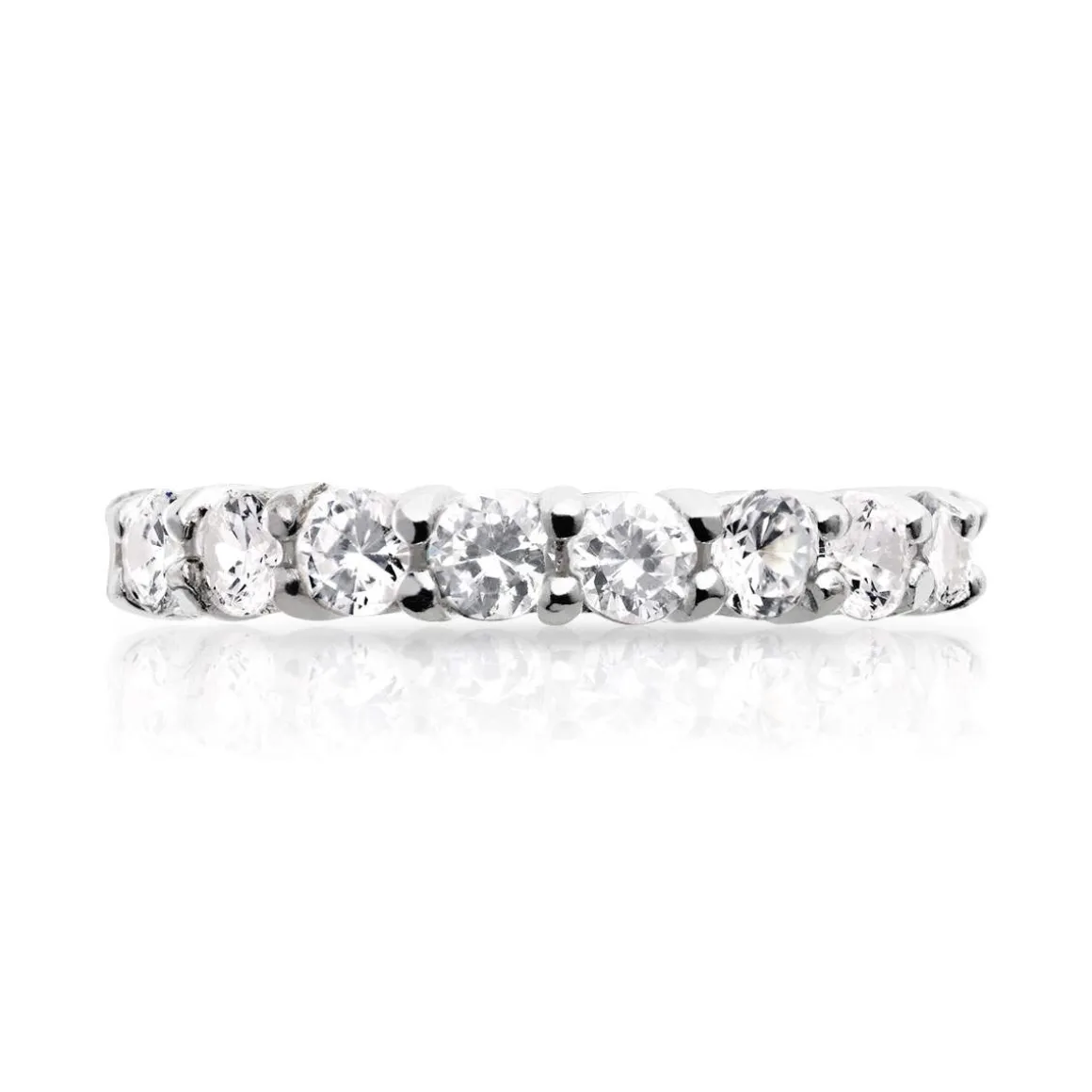Alliance argent 925 zirconias tour complet