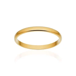 Alliance classique demi jonc or 375 jaune poli 2 mm