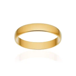 Alliance classique demi jonc or 375 jaune poli 3,5 mm