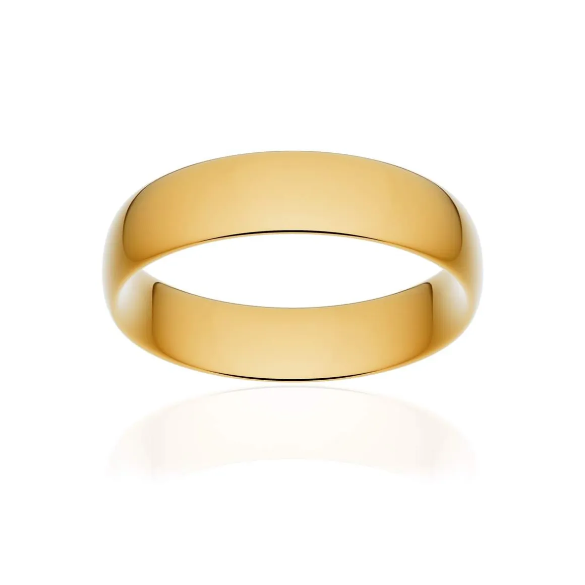 Alliance classique demi jonc confort or 375 jaune poli 5,5 mm