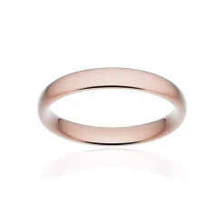 Alliance classique ruban confort or 750 rose brossé 3,5 mm