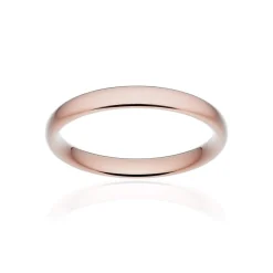 Alliance classique ruban confort or 750 rose brossé 3 mm