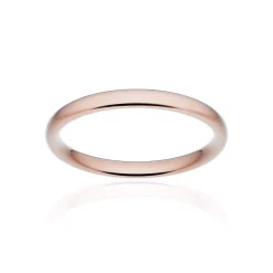 Alliance classique ruban confort or 750 rose brossé 2,5 mm