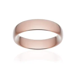 Alliance classique ruban confort or 750 rose poli 5,5 mm