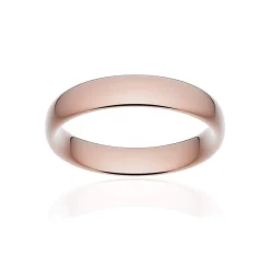 Alliance classique ruban confort or 750 rose poli 4,5 mm
