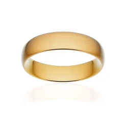 Alliance classique ruban confort or 375 jaune brossé 5,5 mm