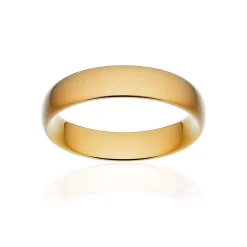 Alliance classique ruban confort or 375 jaune brossé 5 mm