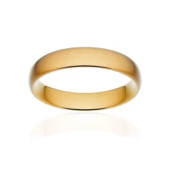 Alliance classique ruban confort or 375 jaune brossé 4,5 mm