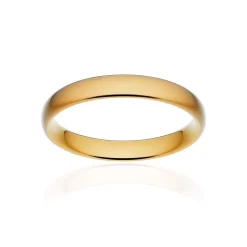 Alliance classique ruban confort or 375 jaune brossé 3,5 mm