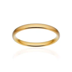 Alliance classique ruban confort or 375 jaune brossé 2,5 mm