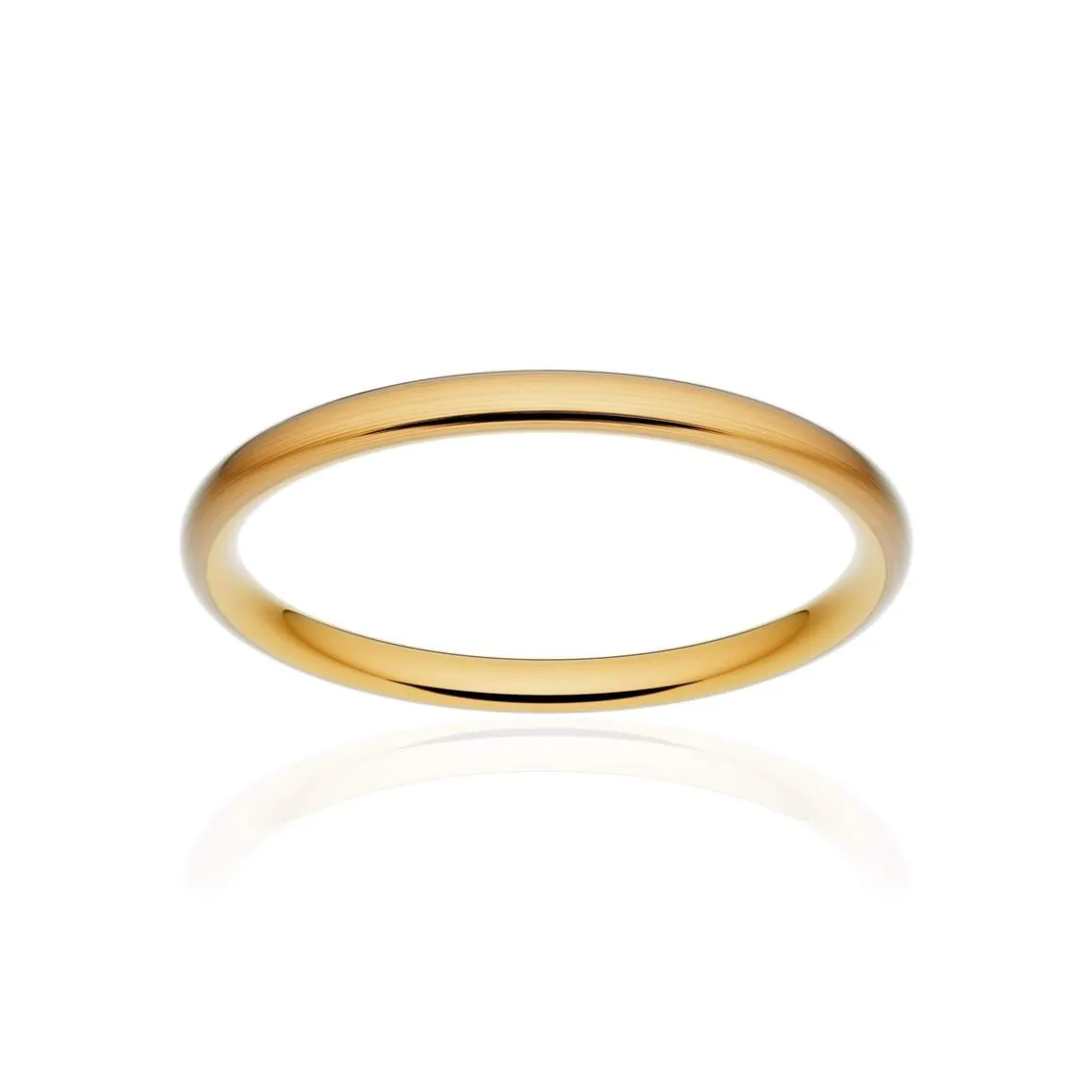 Alliance classique ruban confort or 375 jaune brossé 2 mm