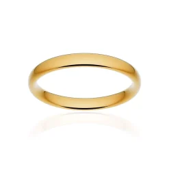 Alliance classique ruban confort or 375 jaune poli 3 mm