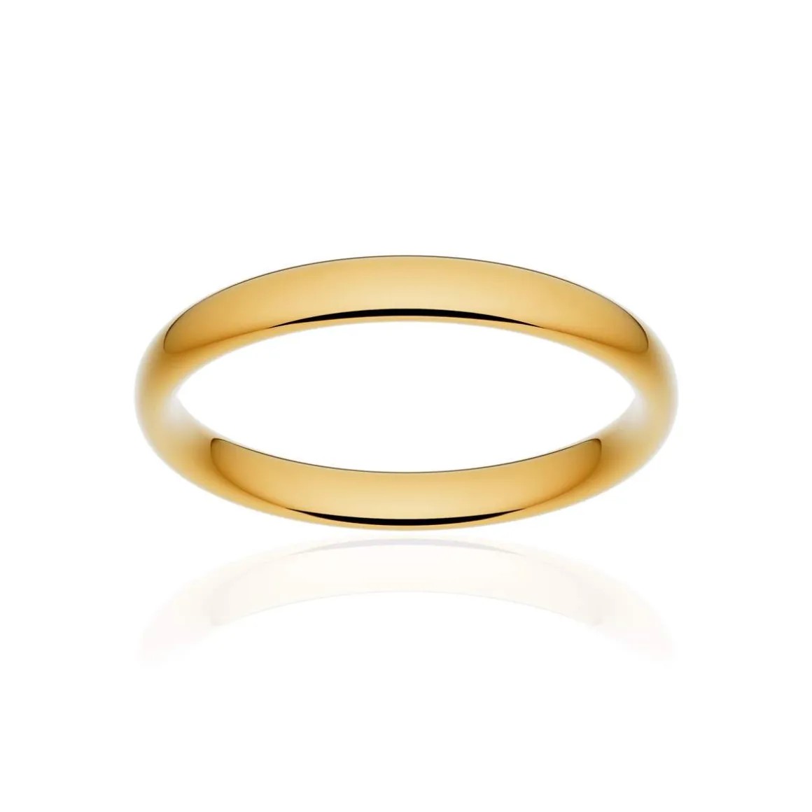 Alliance classique ruban confort or 375 jaune poli 3 mm