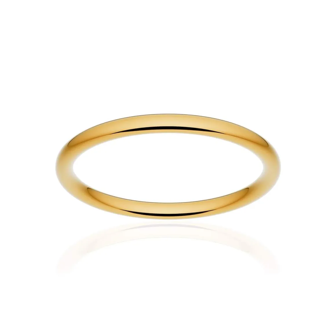 Alliance classique ruban confort or 375 jaune poli 2 mm