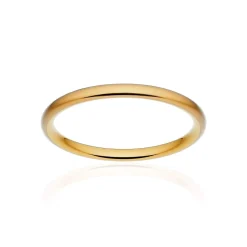 Alliance classique ruban confort or 750 jaune brossé 2 mm