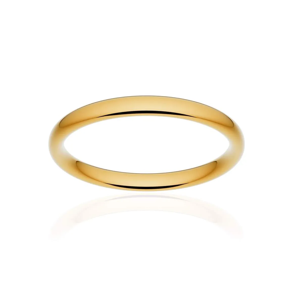 Alliance classique ruban confort or 750 jaune poli 2,5 mm