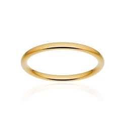 Alliance classique ruban confort or 750 jaune poli 2 mm