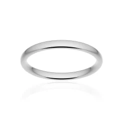 Alliance classique ruban confort or 375 blanc poli 2,5 mm