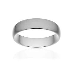 Alliance classique ruban confort or 750 blanc brossé 5,5 mm