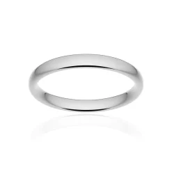 Alliance classique ruban confort or 750 blanc poli 3 mm