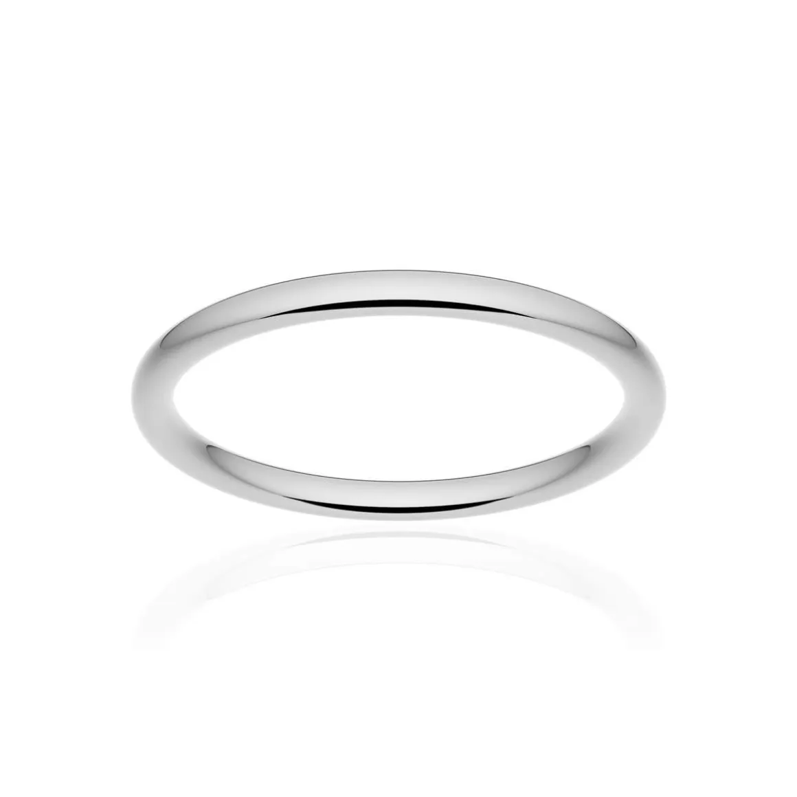 Alliance classique ruban confort or 750 blanc poli 2 mm