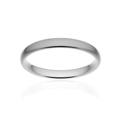 Alliance classique ruban confort platine 950 brossé 3 mm