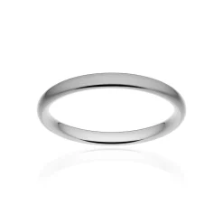 Alliance classique ruban confort platine 950 brossé 2,5 mm