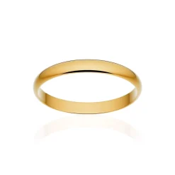 Alliance classique ruban or 375 jaune poli 2,5 mm