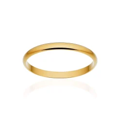 Alliance classique ruban or 375 jaune poli 2 mm