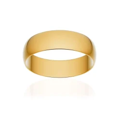 Alliance classique ruban or 750 jaune poli 5,5 mm