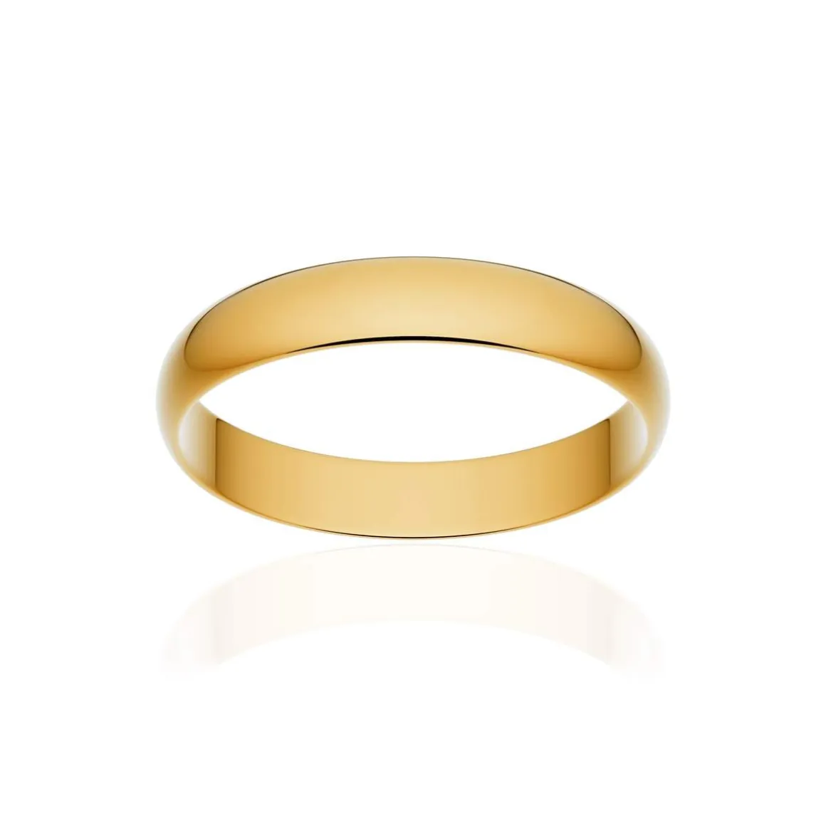 Alliance classique ruban or 750 jaune poli 3,5 mm