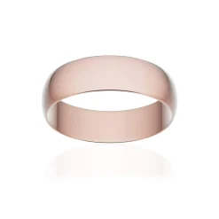 Alliance classique ruban or 750 rose brossé 5,5 mm