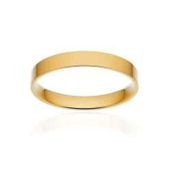 Alliance classique ruban plat confort or 375 jaune poli 3 mm