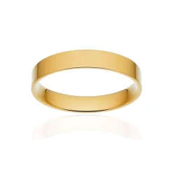 Alliance classique ruban plat confort or 750 jaune poli 3,5 mm