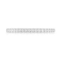 Alliance demi-tour or 750 blanc diamant HSI