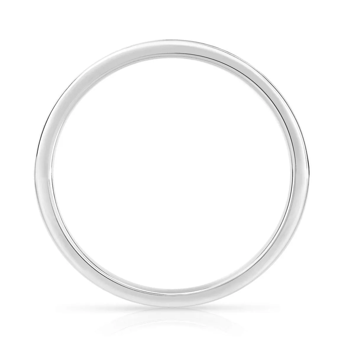 Alliance demi-tour or 750 blanc diamant HSI