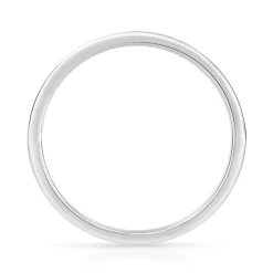 Alliance demi-tour or 750 blanc diamants synthétiques 0.25 ct.