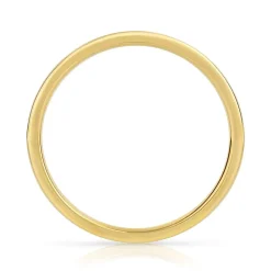 Alliance demi-tour or 750 jaune diamants synthétiques 0.25 ct.