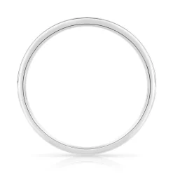 Alliance or 750 blanc demi-tour diamants 0.15 ct 1.8 mm