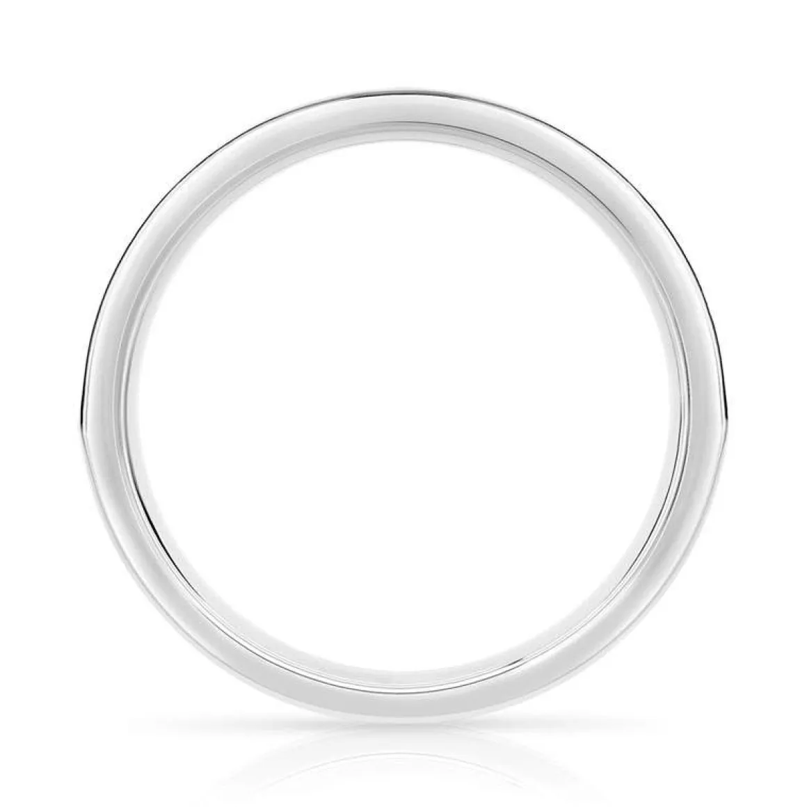 Alliance or 750 blanc demi-tour diamants