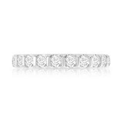 Alliance or 750 blanc diamant