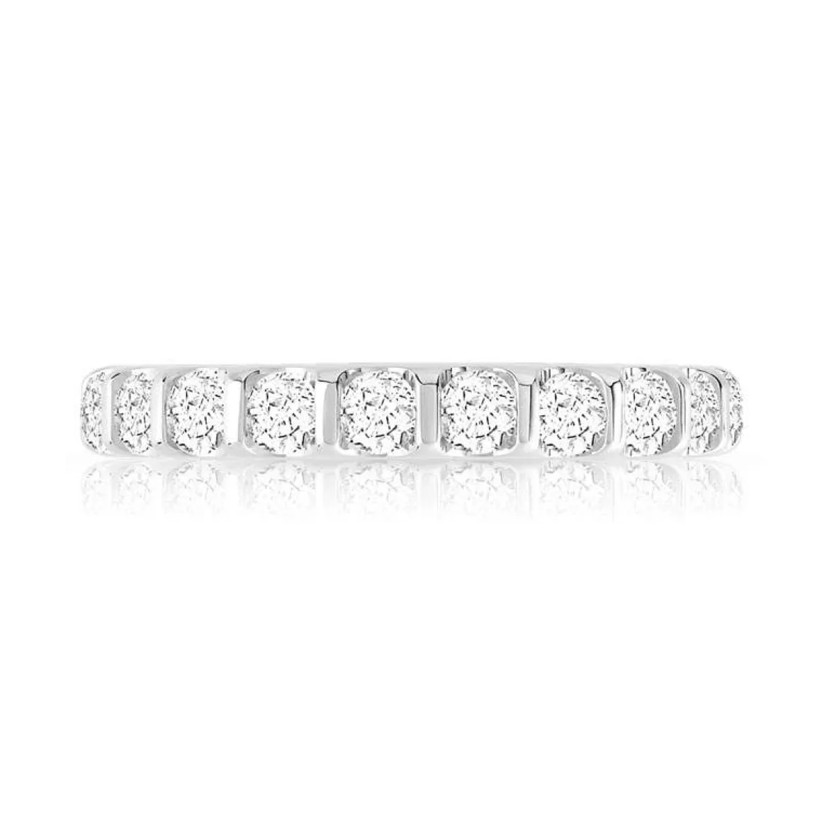 Alliance or 750 blanc diamant